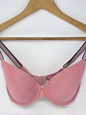 Victoria's Secret T-shirt Lightly Lined Demi Bra Pink 32DD